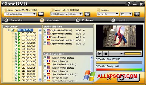 Ekran görüntüsü CloneDVD Windows XP