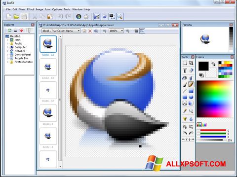 Ekran görüntüsü IcoFX Windows XP