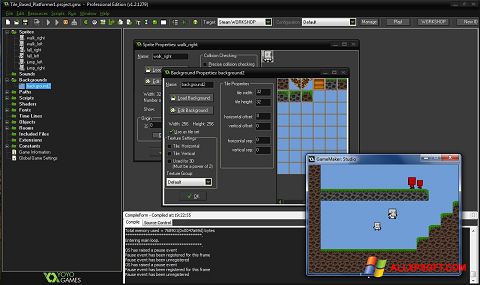 Ekran görüntüsü GameMaker: Studio Windows XP