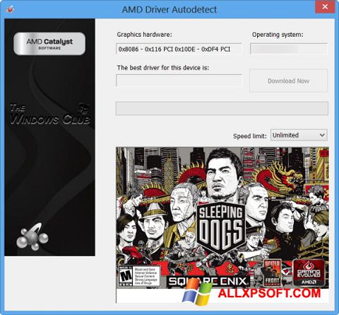 Ekran görüntüsü AMD Driver Autodetect Windows XP