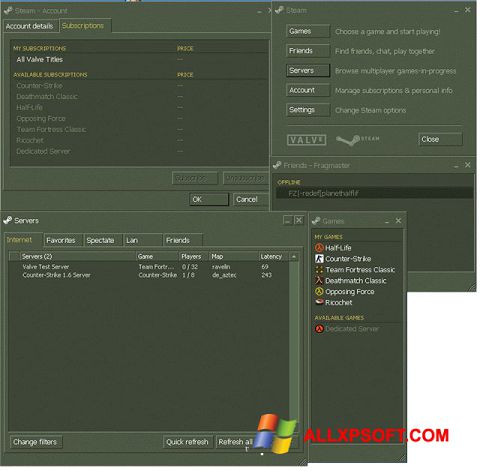 Ekran görüntüsü Steam Windows XP