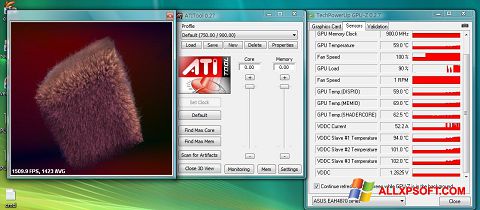 Ekran görüntüsü ATITool Windows XP