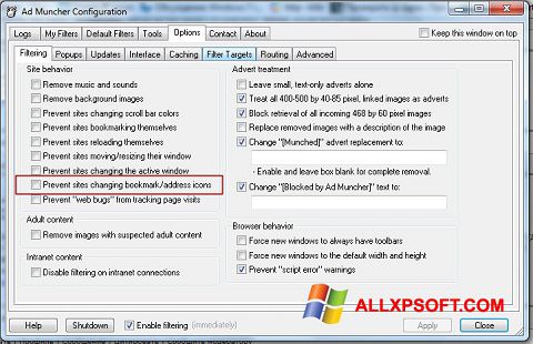 Ekran görüntüsü Ad Muncher Windows XP