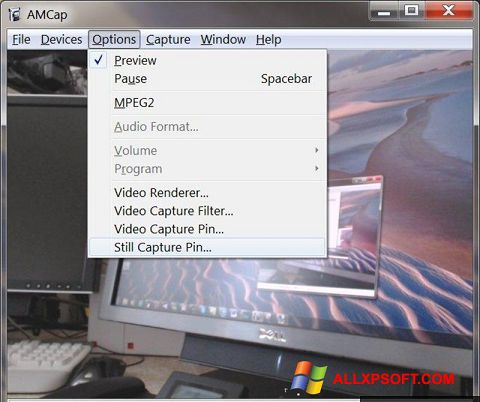 Ekran görüntüsü AMCap Windows XP