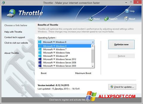 Ekran görüntüsü Throttle Windows XP