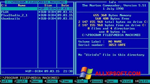Ekran görüntüsü Norton Commander Windows XP
