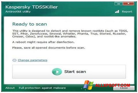 Ekran görüntüsü Kaspersky TDSSKiller Windows XP