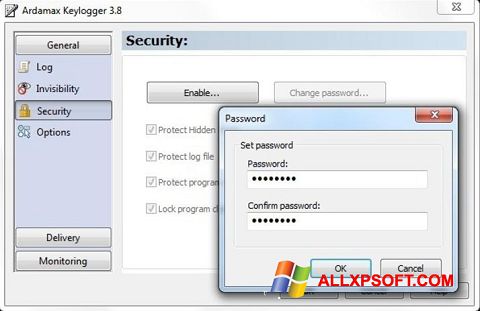 Ekran görüntüsü Ardamax Keylogger Windows XP
