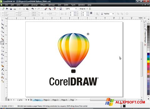 Ekran görüntüsü CorelDRAW Windows XP