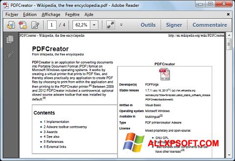 Ekran görüntüsü PDFCreator Windows XP