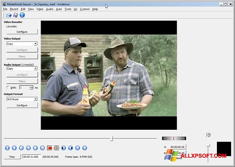 Ekran görüntüsü Avidemux Windows XP