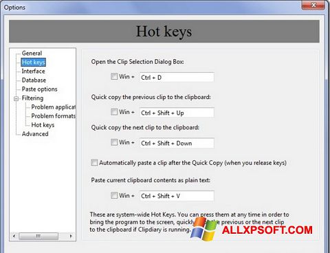 Ekran görüntüsü Clipdiary Windows XP