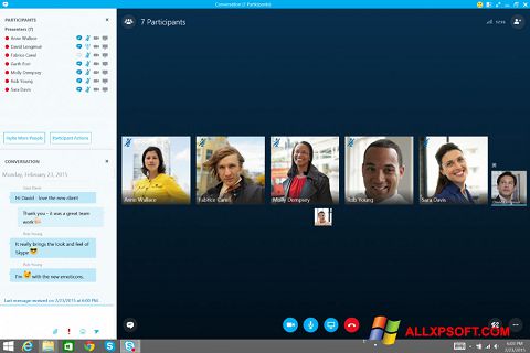Ekran görüntüsü Skype for Business Windows XP