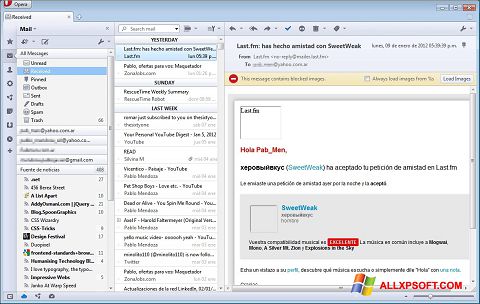 Ekran görüntüsü Opera Mail Windows XP