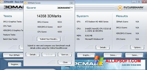 Ekran görüntüsü 3DMark06 Windows XP