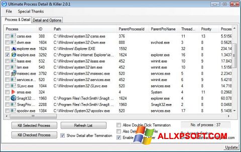 Ekran görüntüsü Process Killer Windows XP