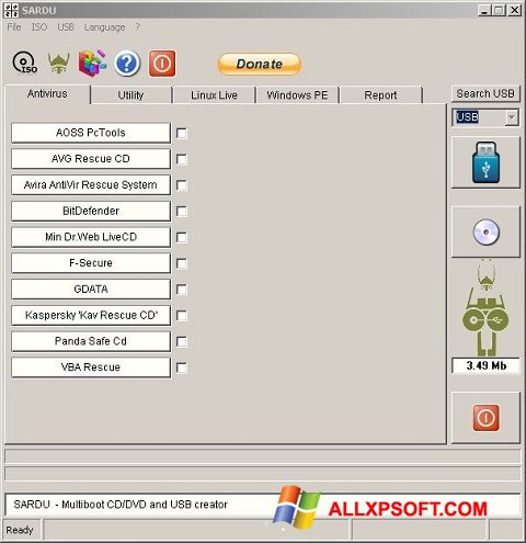 Ekran görüntüsü SARDU Windows XP