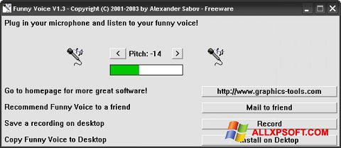 Ekran görüntüsü Funny Voice Windows XP