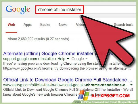 Ekran görüntüsü Google Chrome Offline Installer Windows XP