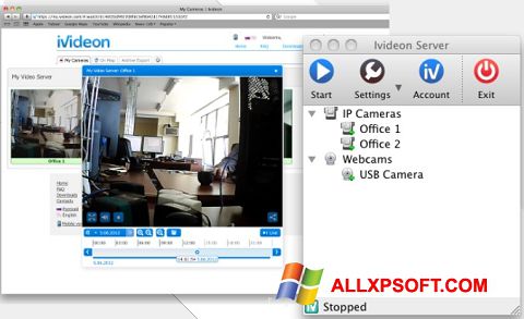 Ekran görüntüsü Ivideon Server Windows XP