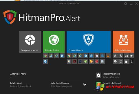 Ekran görüntüsü HitmanPro Windows XP