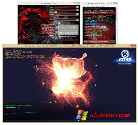 Ekran görüntüsü MSI Kombustor Windows XP