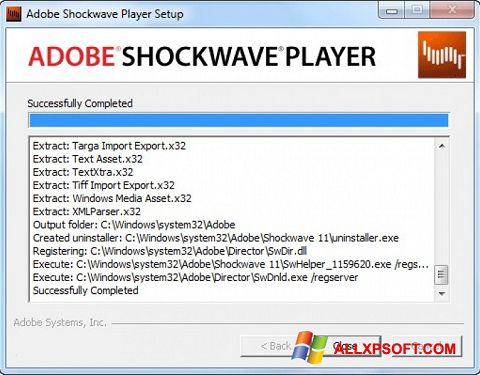 Ekran görüntüsü Shockwave Player Windows XP