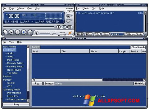 Ekran görüntüsü Winamp Lite Windows XP
