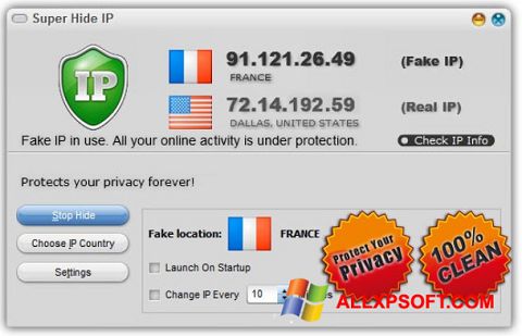 Ekran görüntüsü Super Hide IP Windows XP