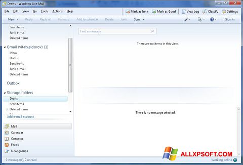 Ekran görüntüsü Windows Live Mail Windows XP