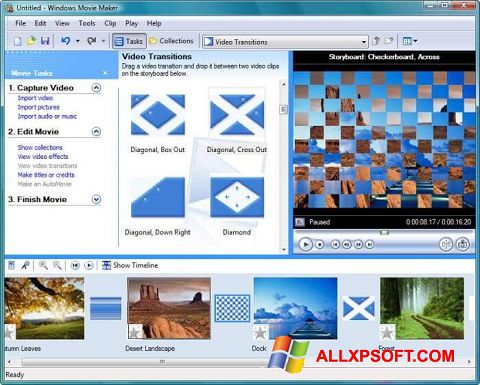 Ekran görüntüsü Windows Movie Maker Windows XP