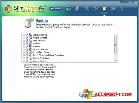 Ekran görüntüsü SlimDrivers Windows XP