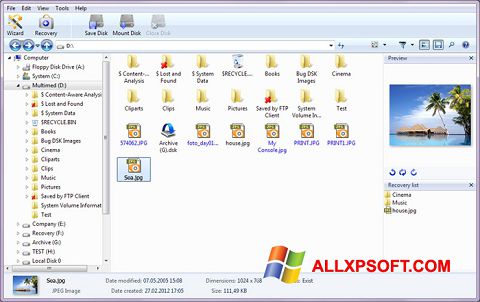 Ekran görüntüsü Magic Photo Recovery Windows XP