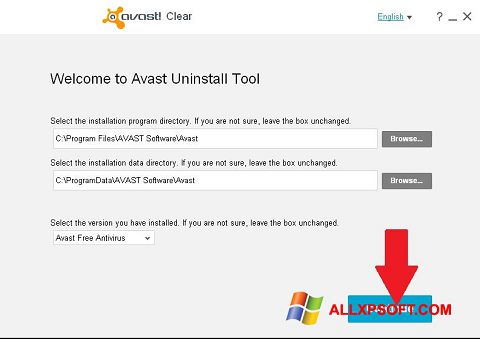 Ekran görüntüsü Avast Uninstall Utility Windows XP