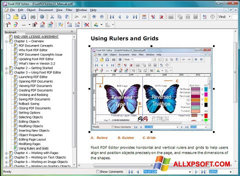 Ekran görüntüsü Foxit PDF Editor Windows XP