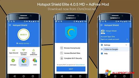 Ekran görüntüsü Hotspot Shield Windows XP