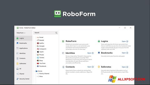 Ekran görüntüsü RoboForm Windows XP