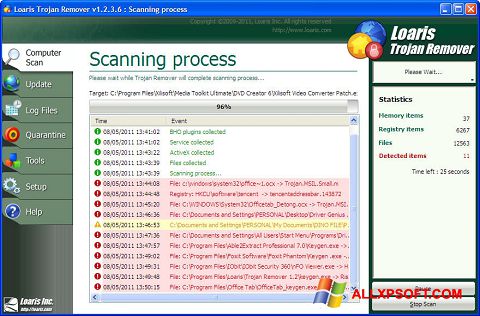Ekran görüntüsü Trojan Remover Windows XP