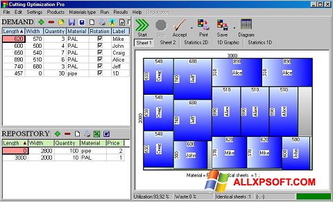 Ekran görüntüsü Cutting Windows XP