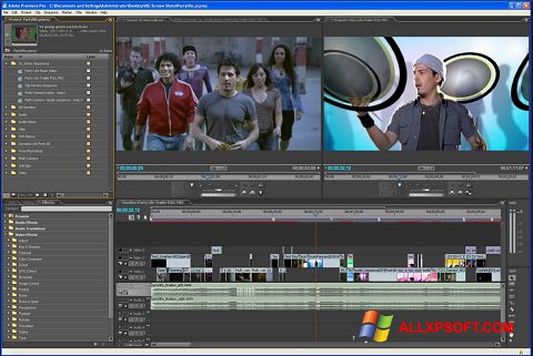 Ekran görüntüsü Adobe Premiere Pro Windows XP