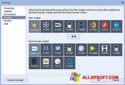 Ekran görüntüsü AVS Video Converter Windows XP