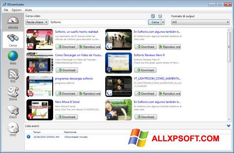 Ekran görüntüsü VDownloader Windows XP