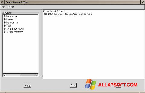 Ekran görüntüsü PowerTweak Windows XP
