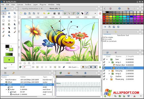 Ekran görüntüsü Synfig Studio Windows XP