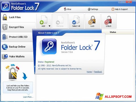 Ekran görüntüsü Folder Lock Windows XP
