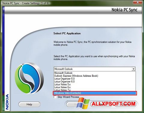 Ekran görüntüsü Nokia PC Suite Windows XP