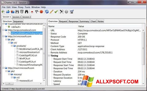 Ekran görüntüsü Charles Windows XP