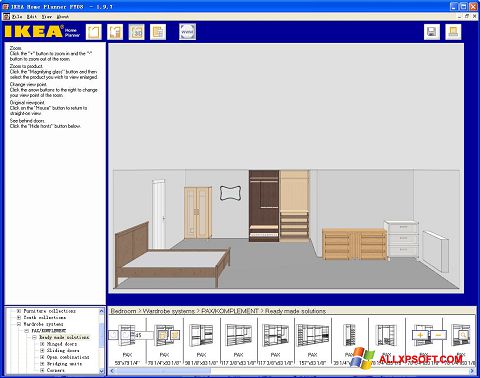 Ekran görüntüsü IKEA Home Planner Windows XP