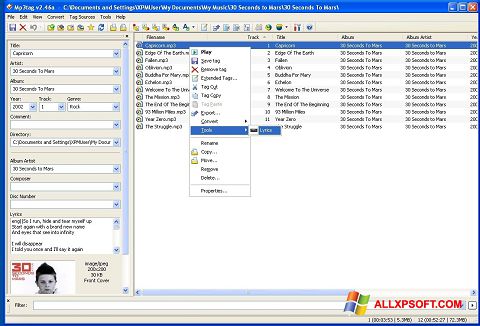 Ekran görüntüsü Mp3tag Windows XP
