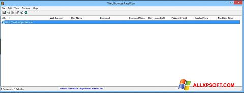 Ekran görüntüsü WebBrowserPassView Windows XP
